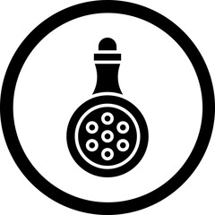 Potion Glyph Black Icon