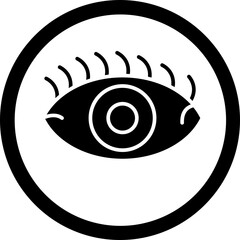 Eye Glyph Black Icon