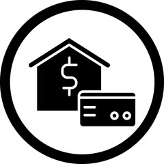 Atm Card Glyph Black Icon