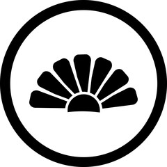 Shell Glyph Black Icon