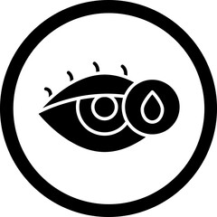 Dropper Glyph Black Icon