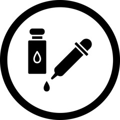 Eye Drops Glyph Black Icon