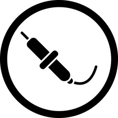 Soldering Glyph Black Icon