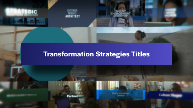 Transformation Strategies Titles | 10 Motion Titles with Control Panels
