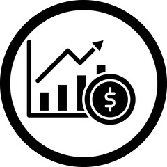 Graph Glyph Black Icon