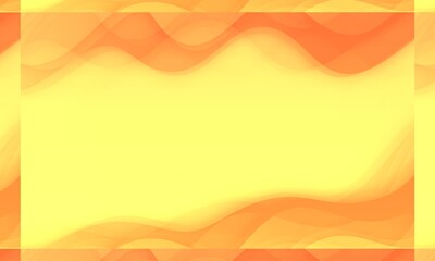 Abstract Warm-Toned Wavy Background with Gradient from Yellow to Orange