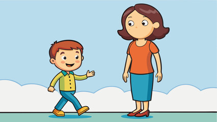 create a vector illustration featuring the mother