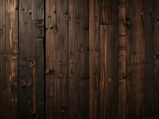 Naklejka premium A rustic background featuring a weathered wooden wall with rough brown planks