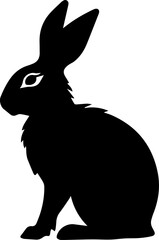 silhouette of a rabbit