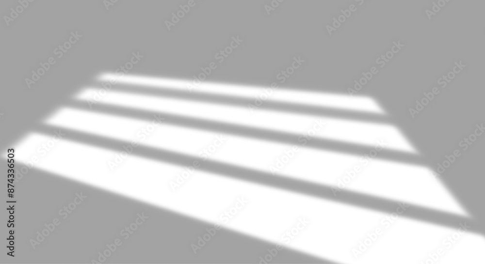 Poster png illustration with shadow overlays on transparent background. window frame shadows for natural li