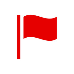 Red flag icon © ValGraphic
