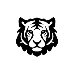 The tiger icon is black, on a white background.