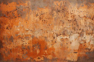 Fototapeta premium Processed collage of old rust metal wall surface texture. Background for banner, backdrop