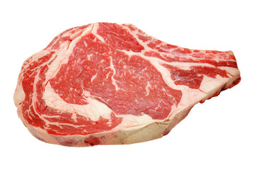 Raw T-bone steak, transparent illustration.