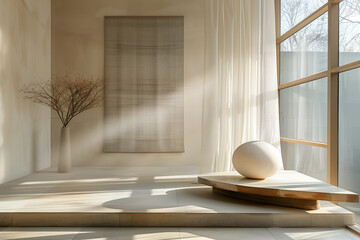Intérieur zen minimaliste