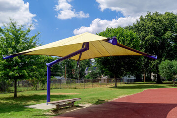 Playground umbrella shelter