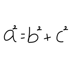 Fototapeta premium Doodle mathematics icon