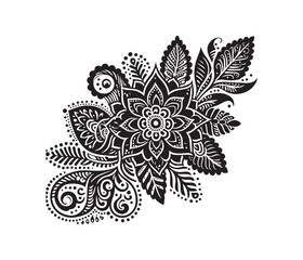 Mehndi lace vector design,awesome Mehndi lace svg,high resolution printable Mehndi lace artwork.
