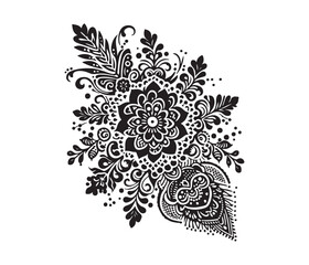 Mehndi lace vector design,awesome Mehndi lace svg,high resolution printable Mehndi lace artwork.