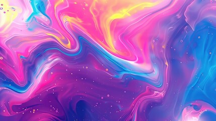 Vibrant abstract fluid art background Trendy design