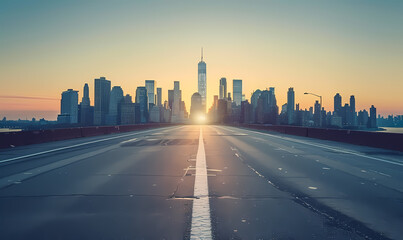 Fototapeta premium road to the city