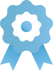 Escarapela Argentina tradicional celeste y blanco, png sin fondo