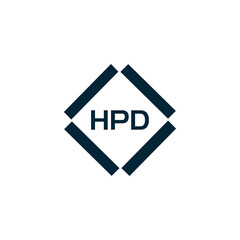 HPD logo. H P D design. White HPD letter. HPD, H P D letter logo design. H P D letter logo design in GOLD, GOLDEN LOGO, THREE, style. letter logo set in one artboard. H P D letter logo vector design.	