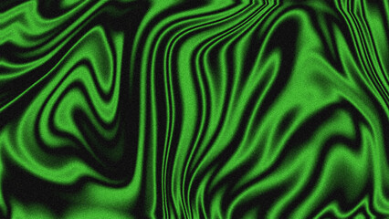 Green Gradient Swirl Abstract Art with Rays and Motion Blur