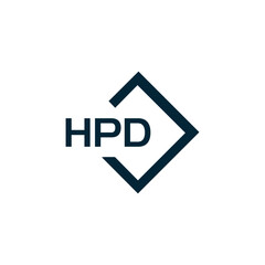 HPD logo. H P D design. White HPD letter. HPD, H P D letter logo design. H P D letter logo design in GOLD, GOLDEN LOGO, THREE, style. letter logo set in one artboard. H P D letter logo vector design.	