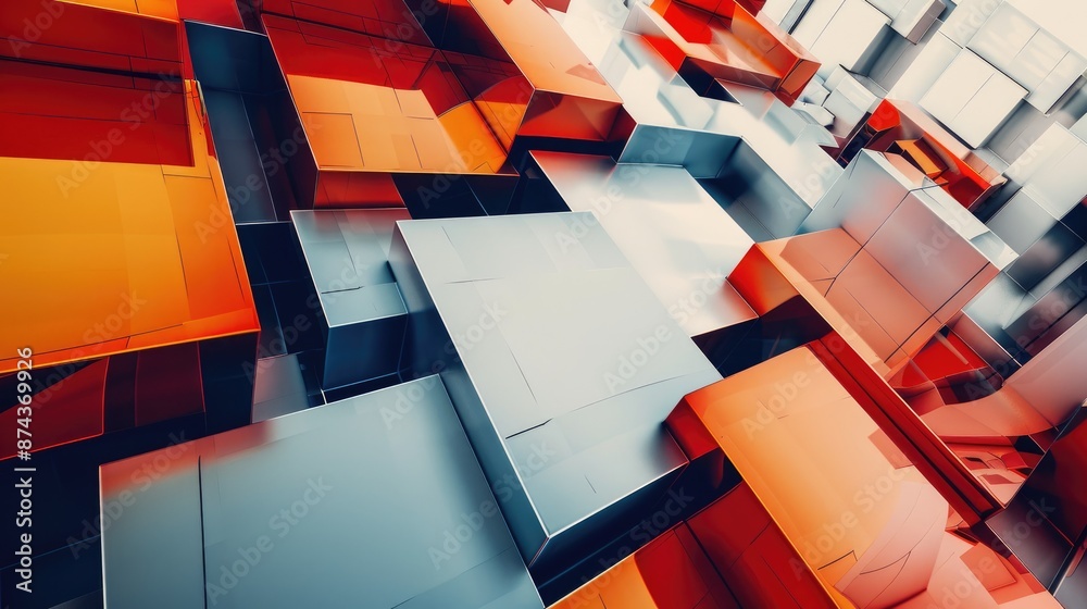 Poster geometric shape pattern creating an abstract backdrop