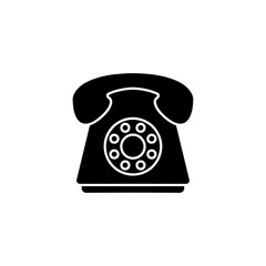 Telephone Icon Vector Illustration on the white background.