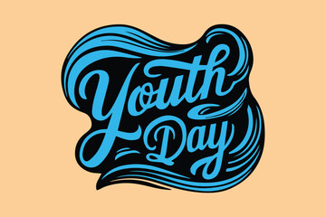 International Youth Day Typography T-shirt Design