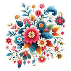 Floral flower corner border design vector 