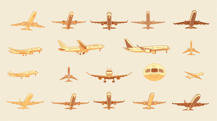 set of airplanes