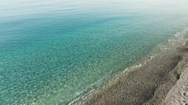 calm and transparent sea water