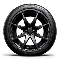 Obraz premium car wheel isolated on white background
