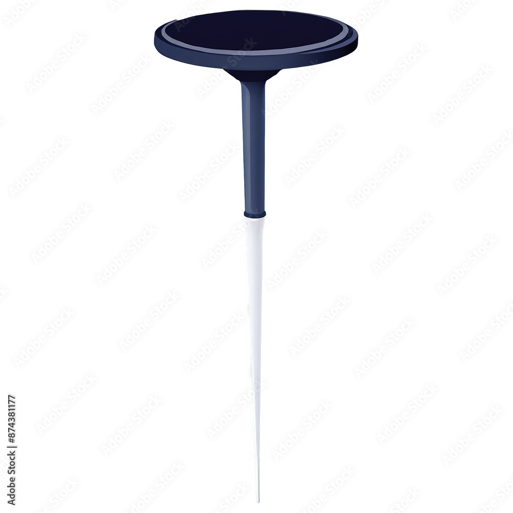 Poster It stands on four curved legs and has a small round on its stem..