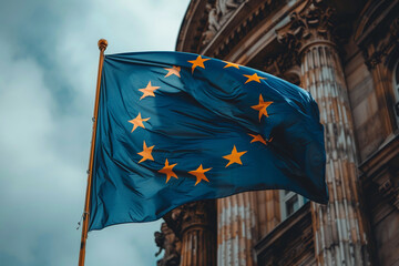 "Flag of the European Union - Symbol of Unity and Integration"