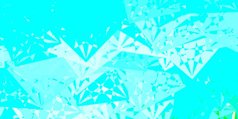 Light Blue, Green vector background with triangles.