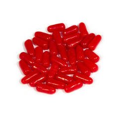 Hot Tamales on a White Background