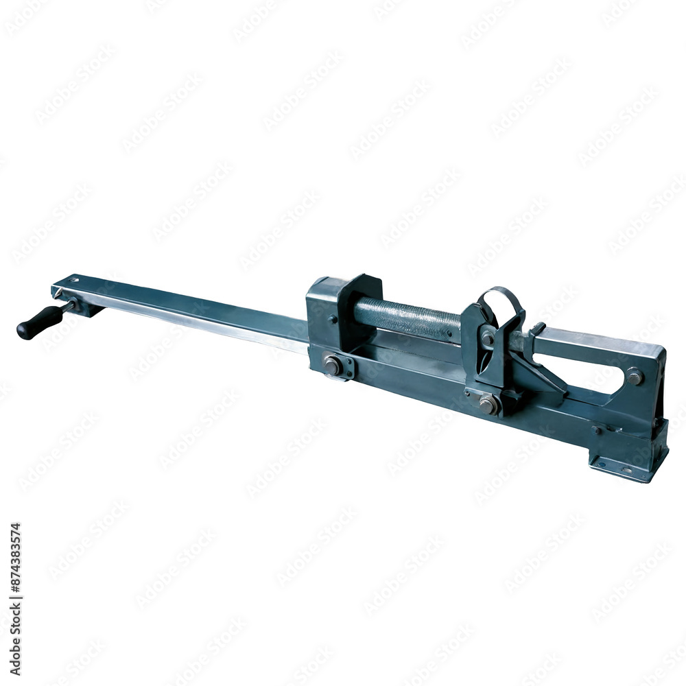Aufkleber a heavyduty contion made of metal and equipped with a crank handle and strong wire or rope used for 