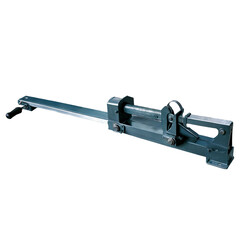 A heavyduty contion made of metal and equipped with a crank handle and strong wire or rope used for lifting and pulling tasks..