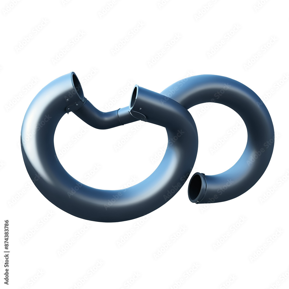 Fototapete An object with a bend in the middle and two arms used for creating curves in metal pipes..