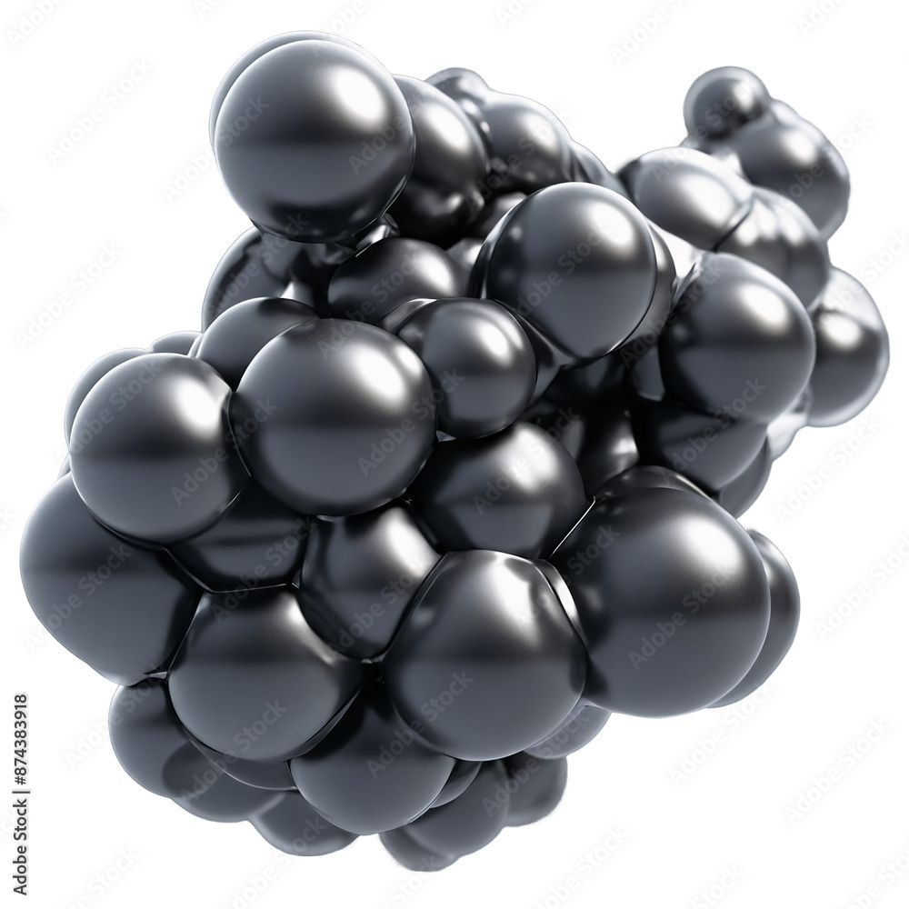 Poster A strong black material with a textured surface and a unique structure that consists of carbon atoms bonded together in a crystal lattice formation..