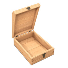 An opentop wooden box with a hinged door on one side. The box has a slatted design and a waterproof lining on the inside..