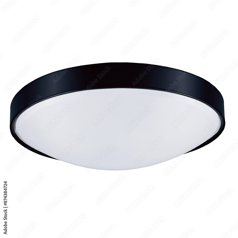 Poster this flush mount light has a versatile style with a black metal frame and a white plastic shade..