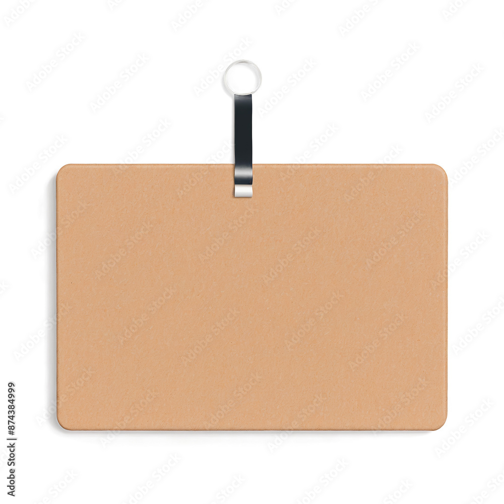 Aufkleber A rectangular board made of cork perfect for displaying important notes and reminders..