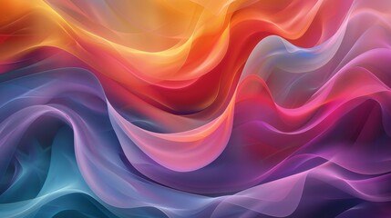 Obraz premium Color Gradients Abstract Design: An illustration featuring an abstract design using color gradients