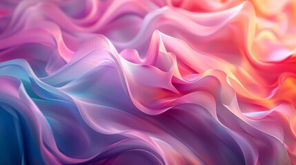 Obraz premium Color Gradients Trendy Decoration: A 3D image featuring trendy decoration with color gradients