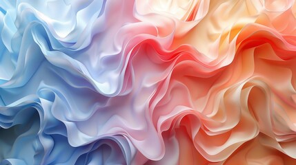 Obraz premium Gradient Art Minimalist Elegance: A 3D illustration showcasing the minimalist elegance of gradient art